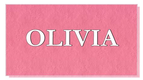 Name Days for the name Olivia